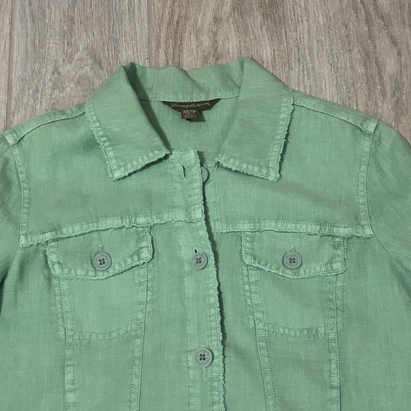 LIKE NEW! Women's Tommy Bahama Palms Linen Jacket - XS - Picture 14 of 15